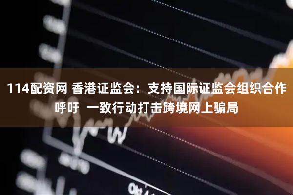 114配资网 香港证监会：支持国际证监会组织合作呼吁  一致行动打击跨境网上骗局